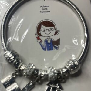 Cornerstone Silver Charm Bracelet